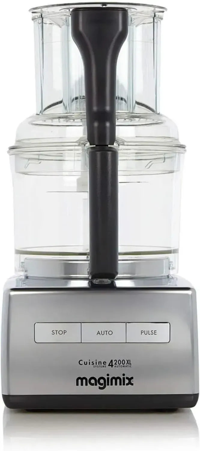 Magimix 4200 XL Küchenmaschine, Chrom, Vielseitig und Leistungsstark