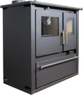 Energieeffizienter Küchenofen Verso CS Plus 7,7 kW – Schwarz Links